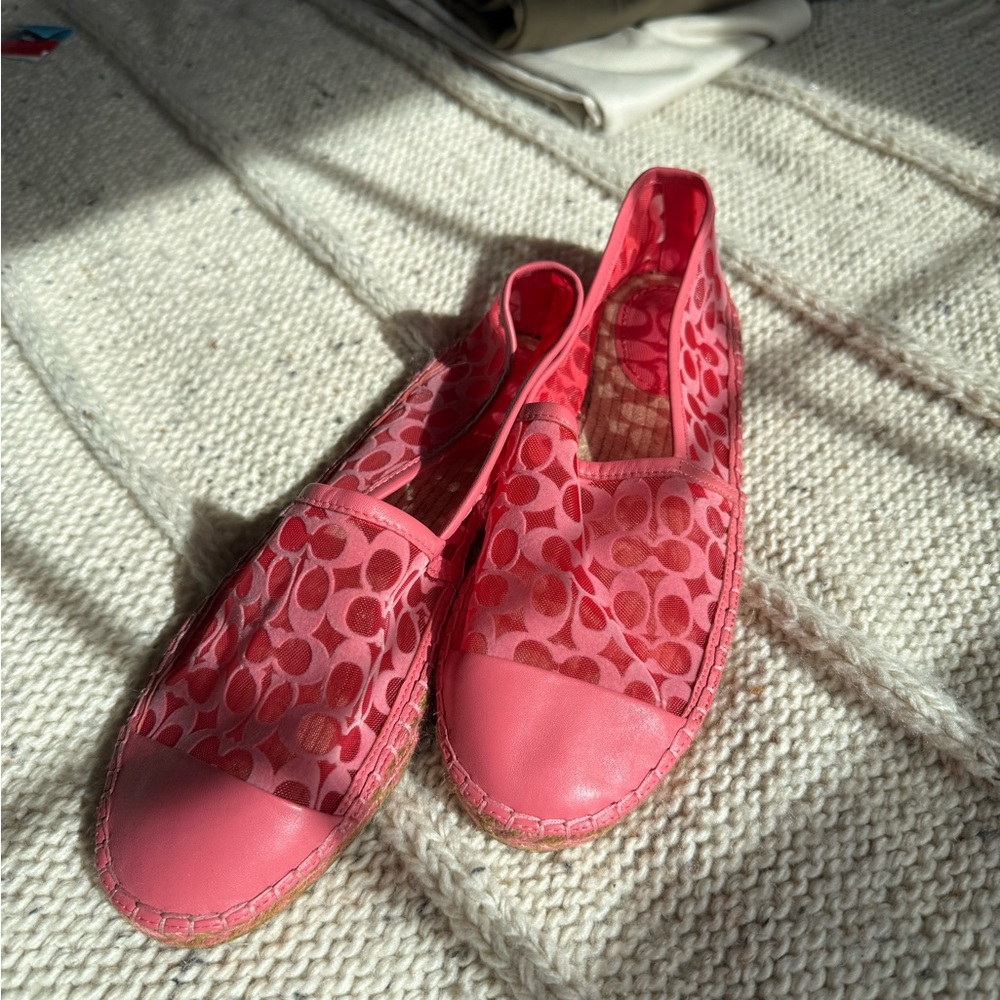 Coach Pink Espadrilles